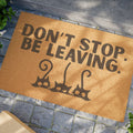 Don't Stop - Be Leaving Doormat, Cat-Themed