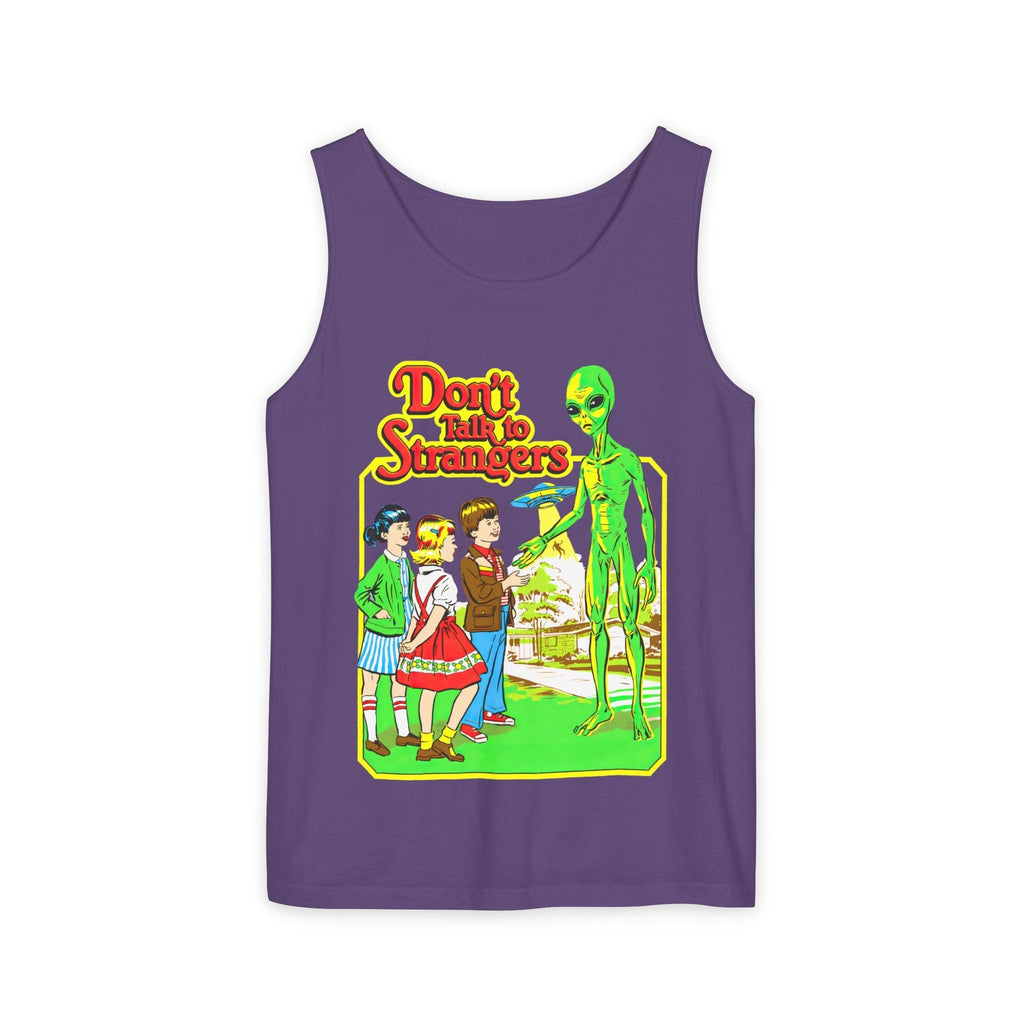 Don't Talk to Strangers Alien Unisex Tank Top