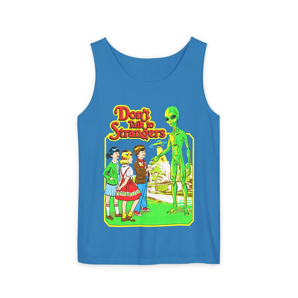 Don't Talk to Strangers Alien Unisex Tank Top