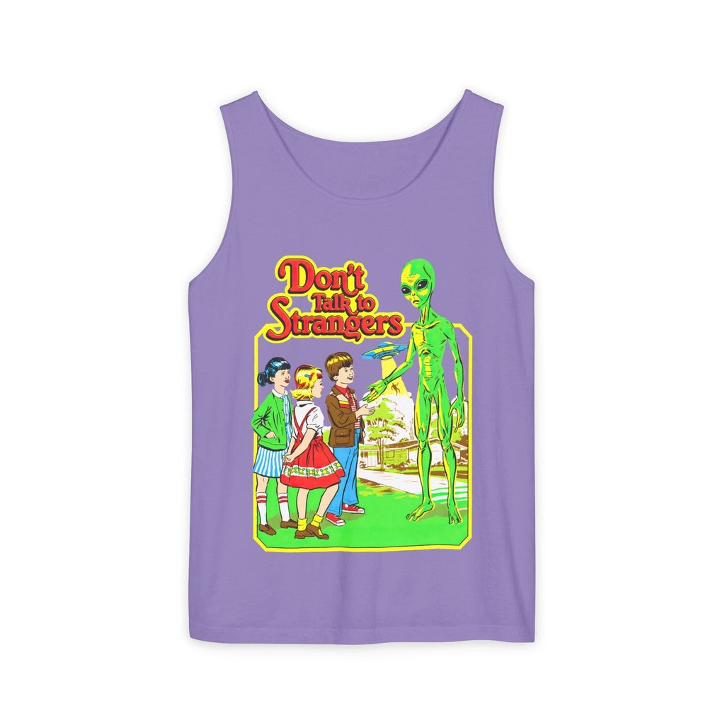 Don't Talk to Strangers Alien Unisex Tank Top