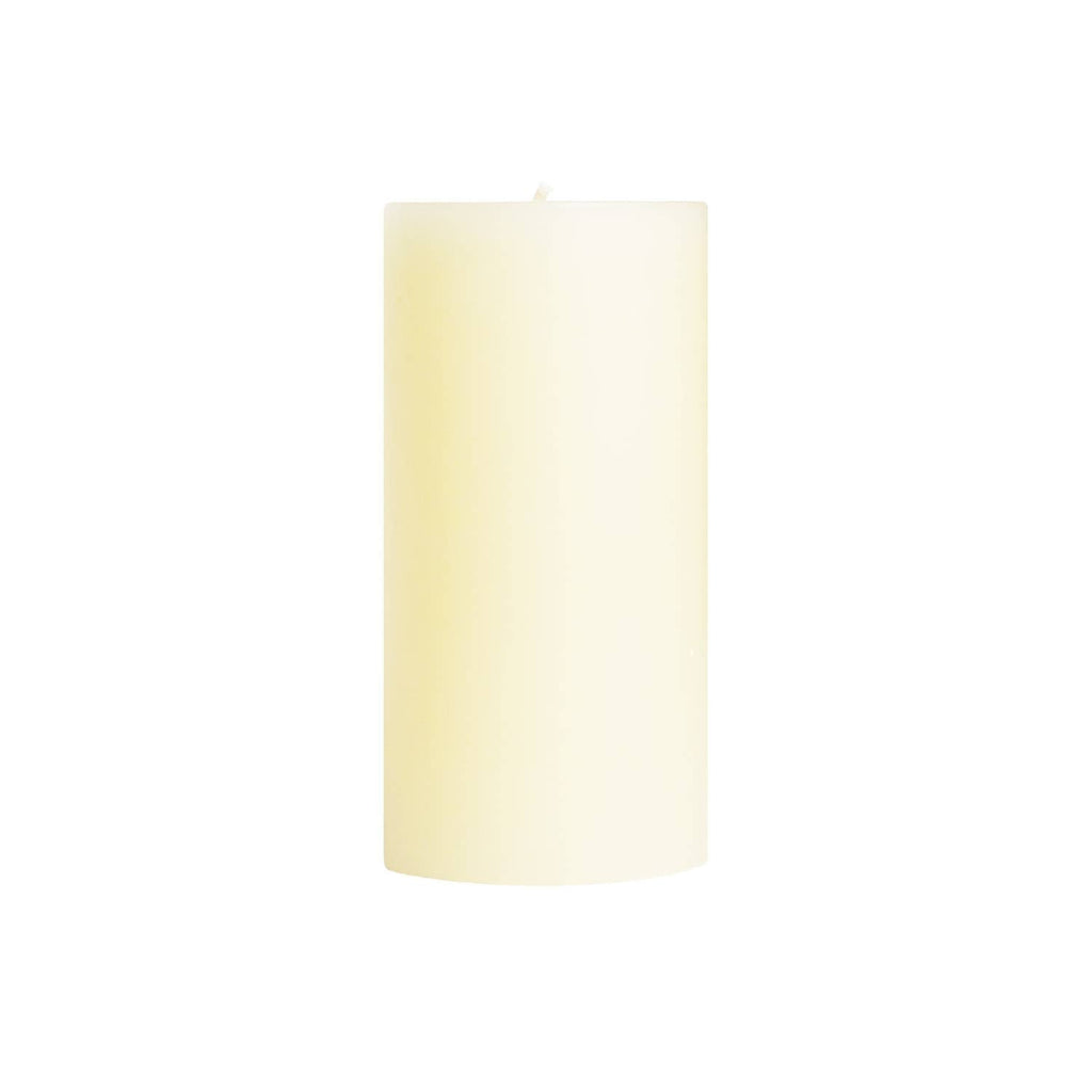 Mole Hollow Unscented Pillar Candle (Shell White) -