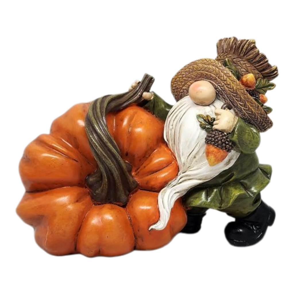 Harvest Gnome on a Gourd -