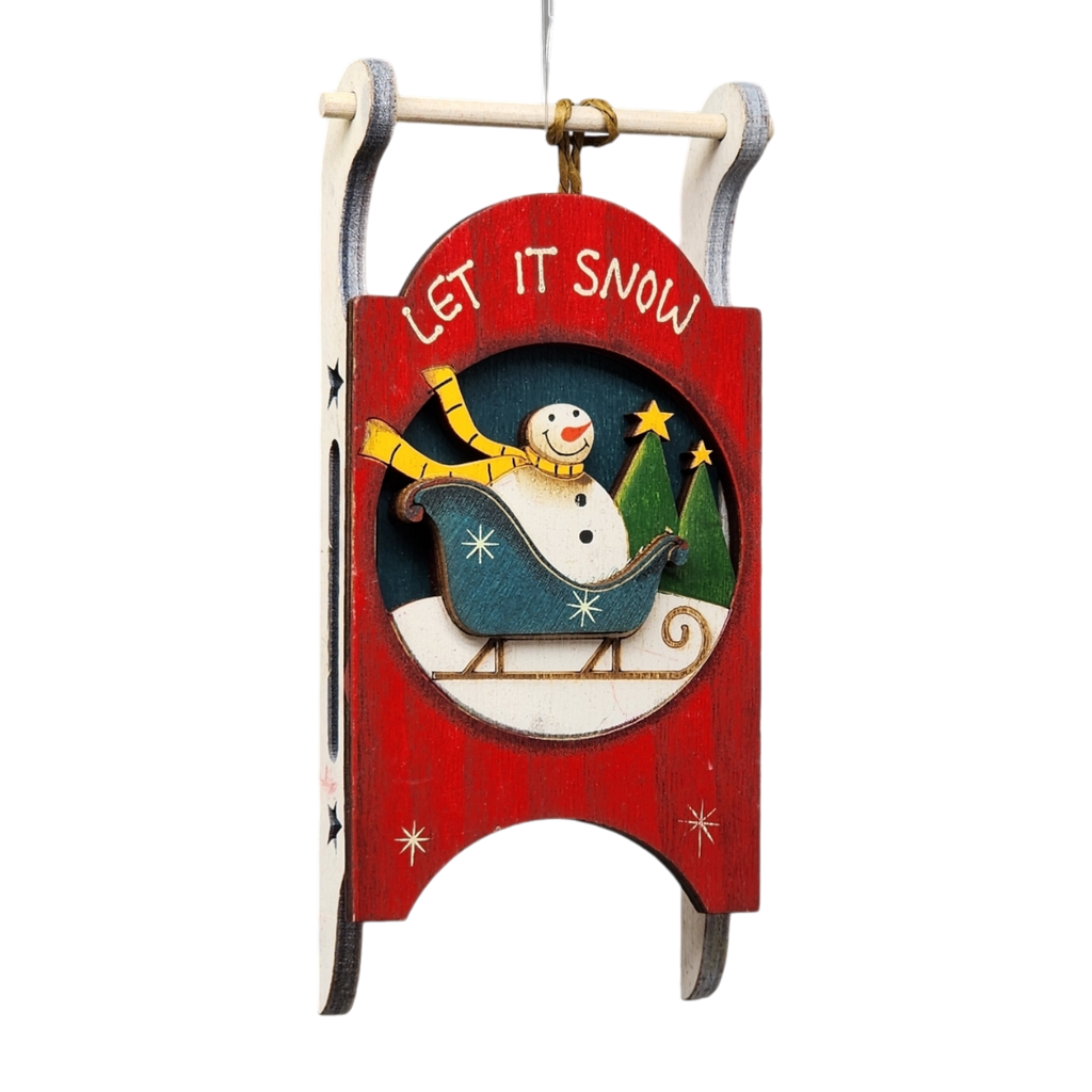 Rustic Wood Ornament -
