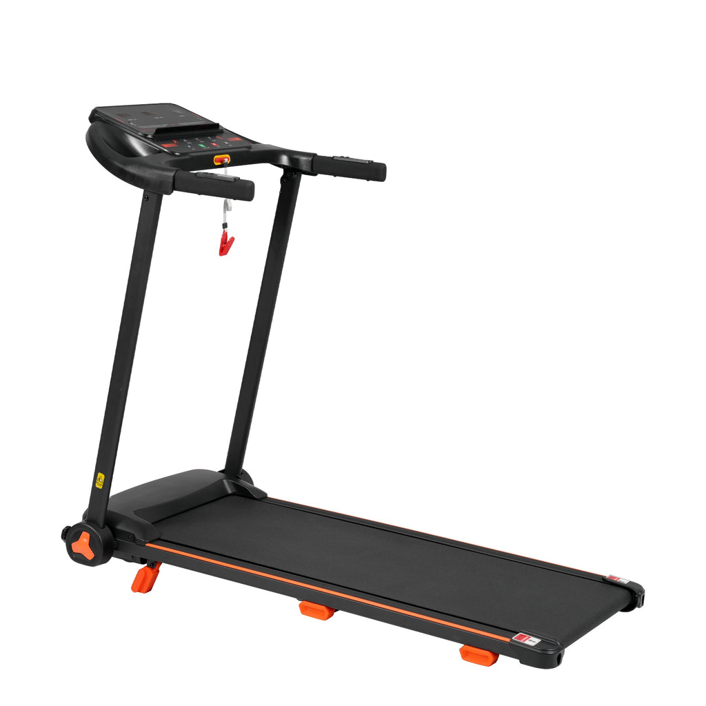 Treadmills for Home, 2.5HP Quiet Folding Treadmill with Heart Rate Sensor, 300lbs Weight Capacity, 7.5MPH, Incline Treadmill With USB Charge Station For Android & Bluetooth Speaker, 6 Shock-Absorbing