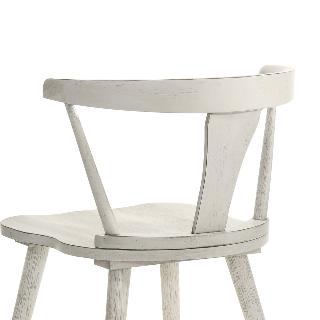 2-Piece Rustic Dining Side Chair Set, Solid Wood Frame, Farmhouse Modern Design, Easy Assembly