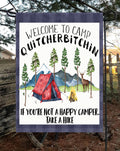 Camp Quityourbitchin Garden Flag