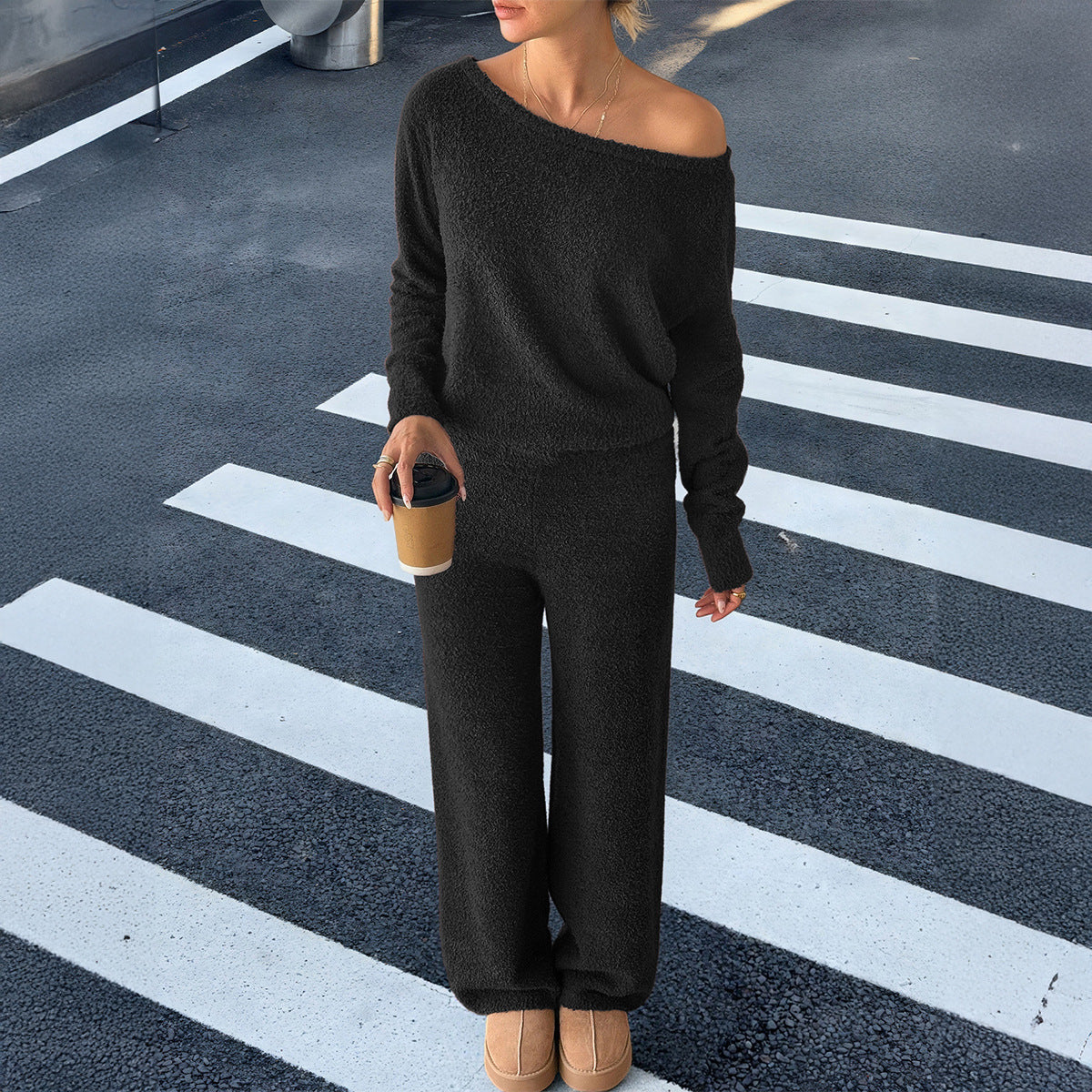 Sports Long-sleeved Sweater Trousers Suit Women