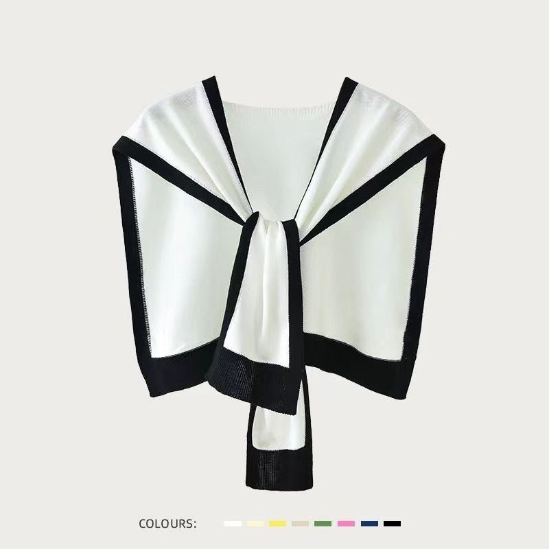 Air-conditioned Room Shawl Shoulder Neck Protection Fake Collar Skirt
