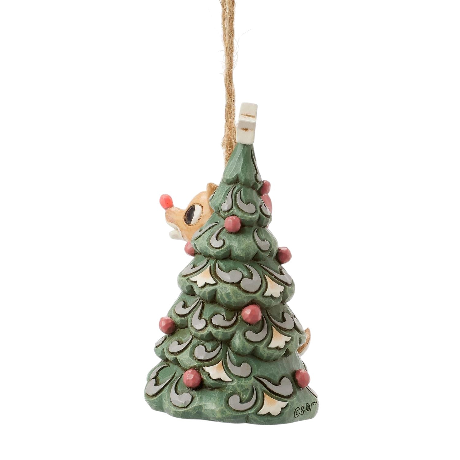 Rudolph with Christmas Tree Ornament - A Heartwarming Holiday Keepsake