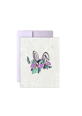 Floral Bunny Garden: Wildflower Seed Paper Easter Card
