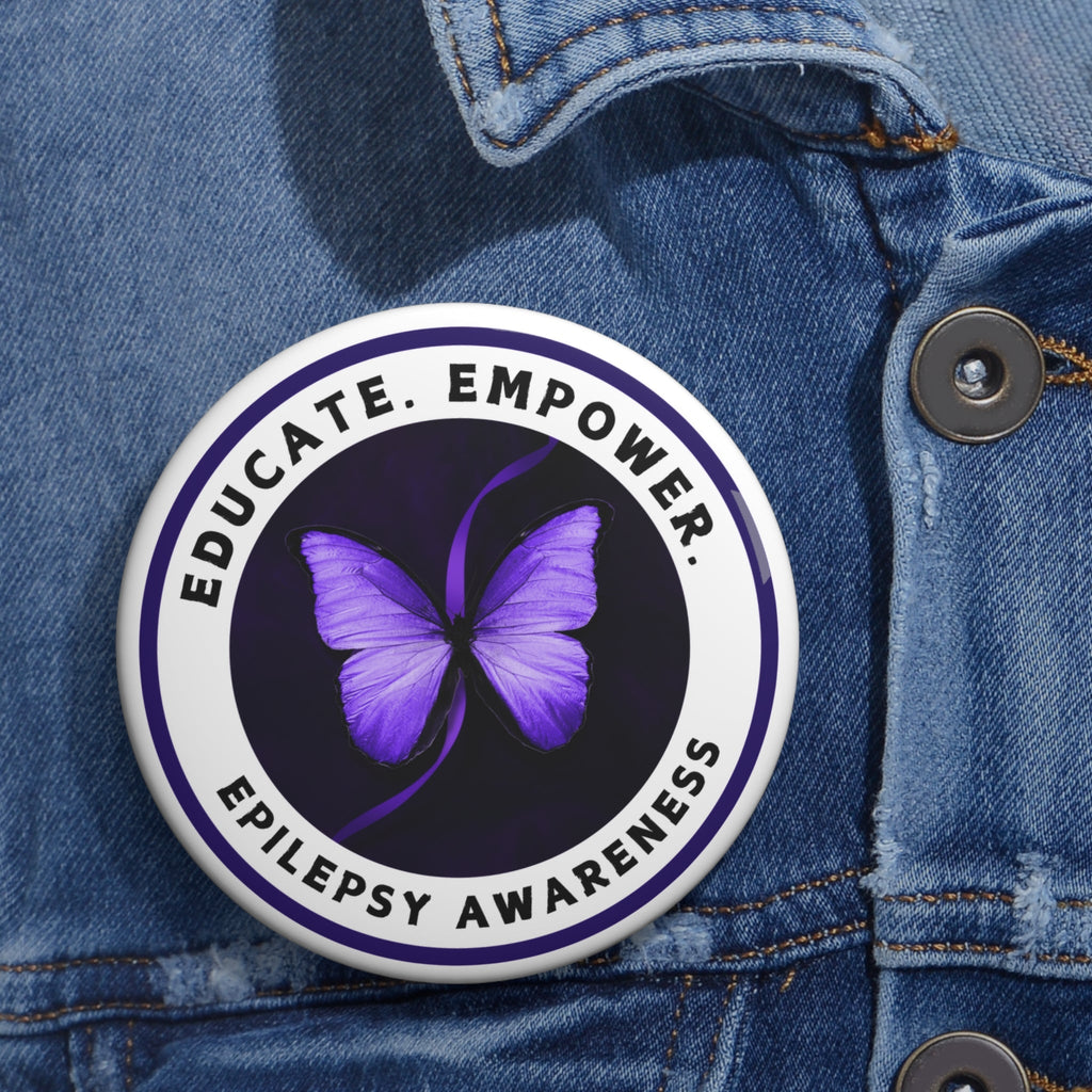 Educate. Empower. Epilepsy Awareness – Pinback Button