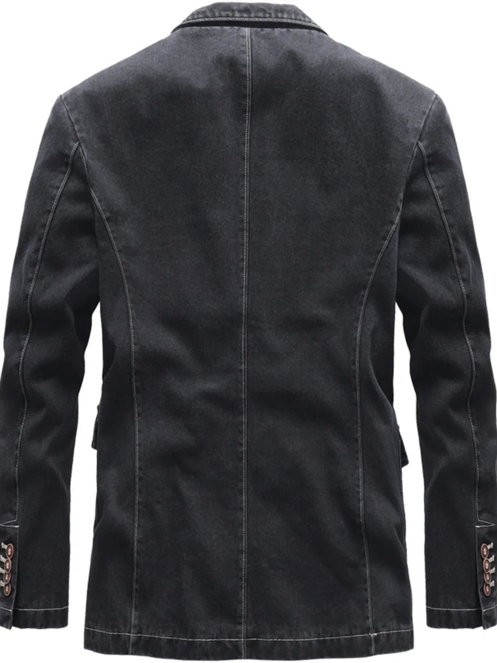Lapel Collar Long Sleeve Blazer Plus Size