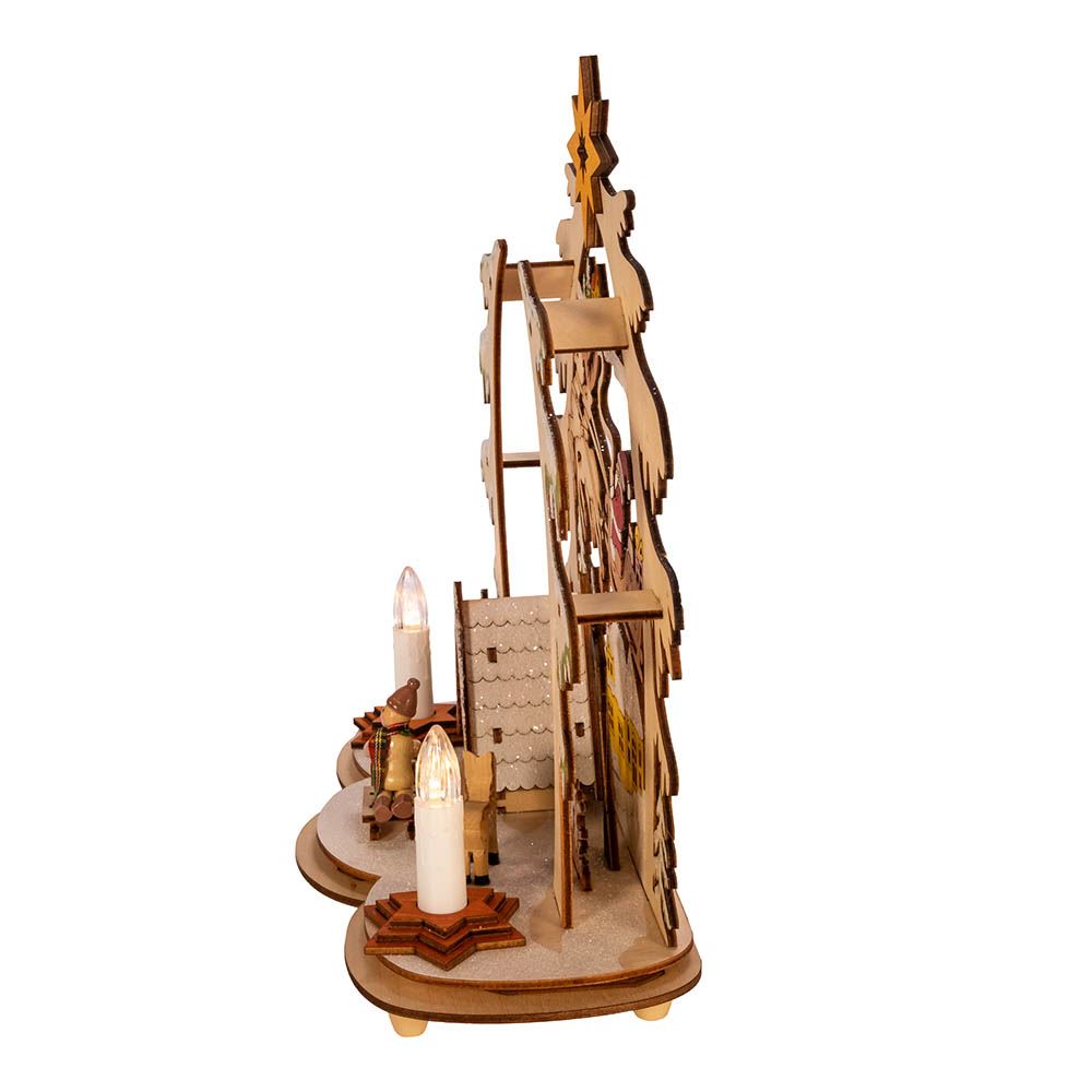 Battery-Operated LED Village House