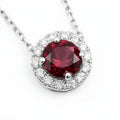"Endless Love Collection" 14k Gold w/ Diamond Halo Portuguese Cut Cremation Pendant 5.5mm w/chain
