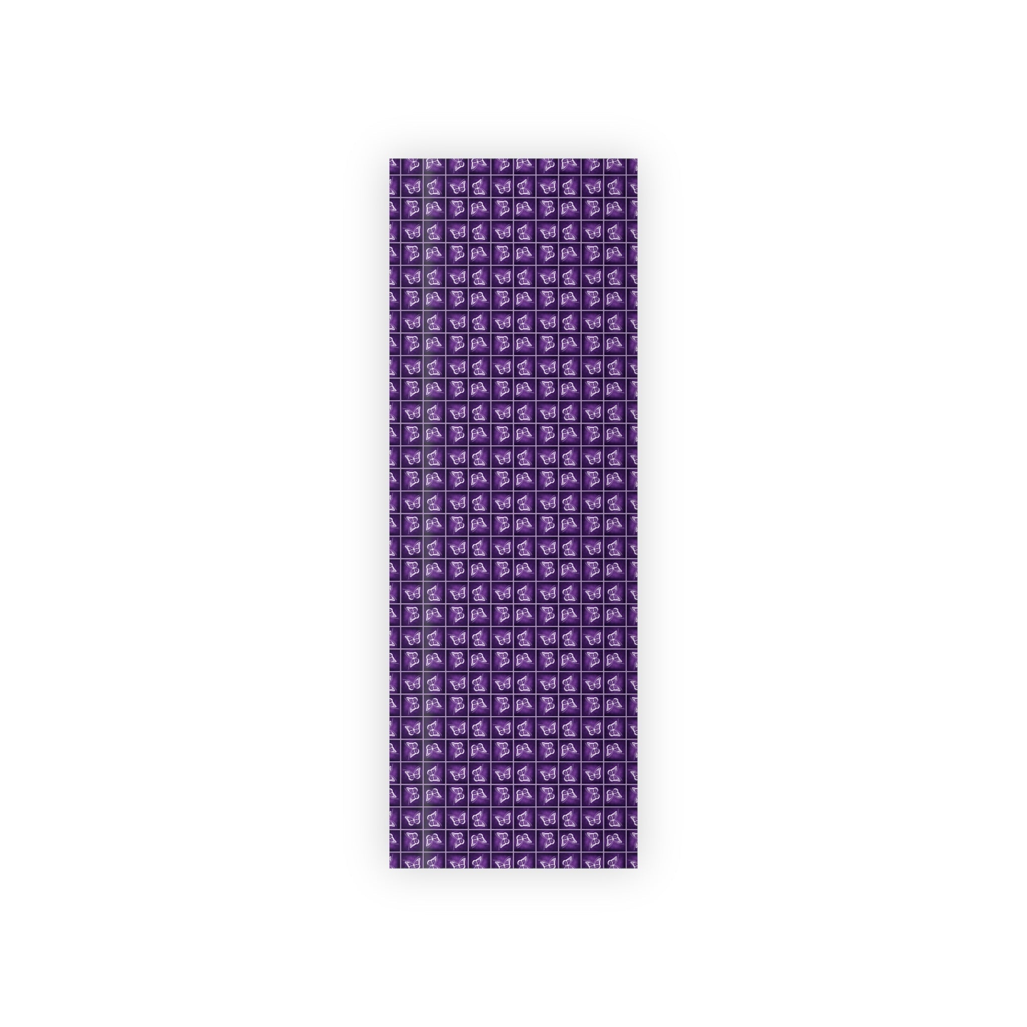 Elegant Purple Butterfly Gift Wrapping Paper Roll - Perfect for All Occasions