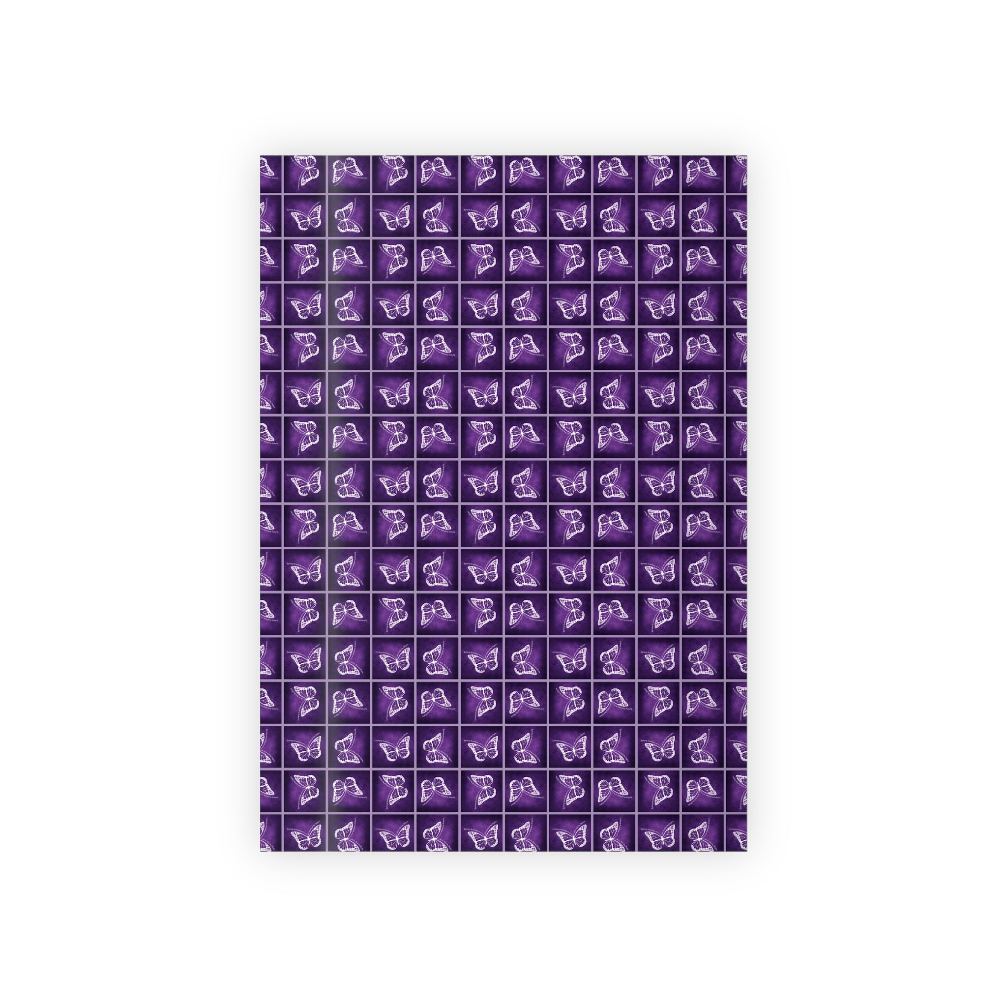 Elegant Purple Butterfly Gift Wrapping Paper Roll - Perfect for All Occasions