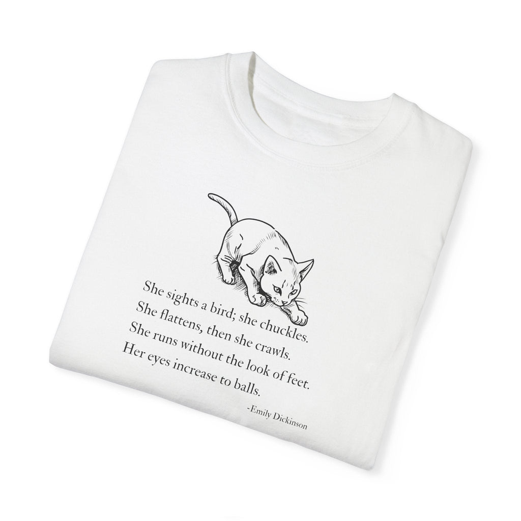 Emily Dickinson Cat Poem Unisex Garment-Dyed T-Shirt