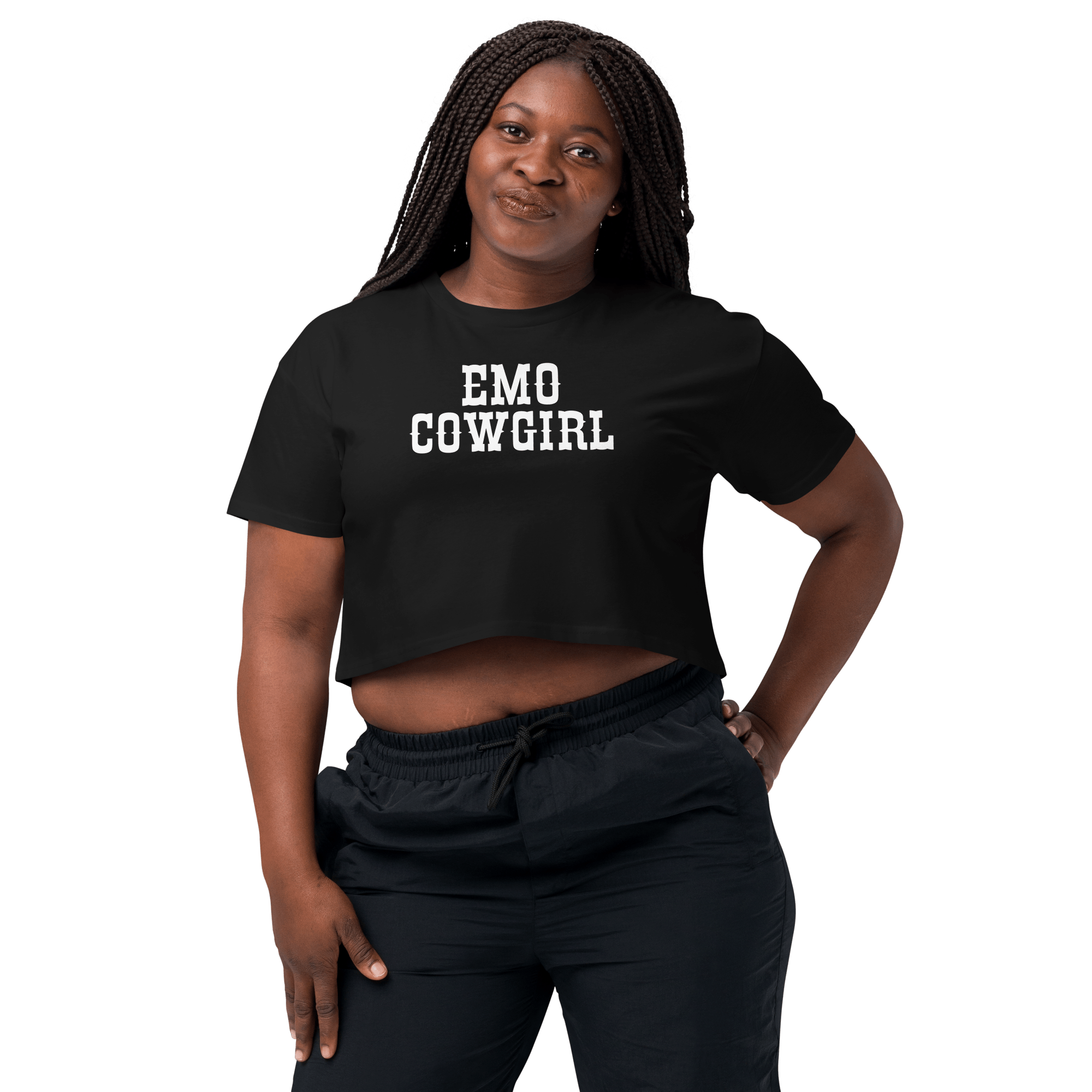 Emo Cowgirl Cropped Tee