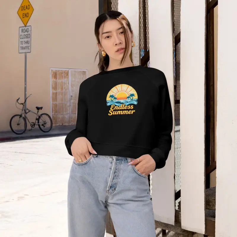 Ocean State Styles Sweatshirt Women Endless Summer Cropped