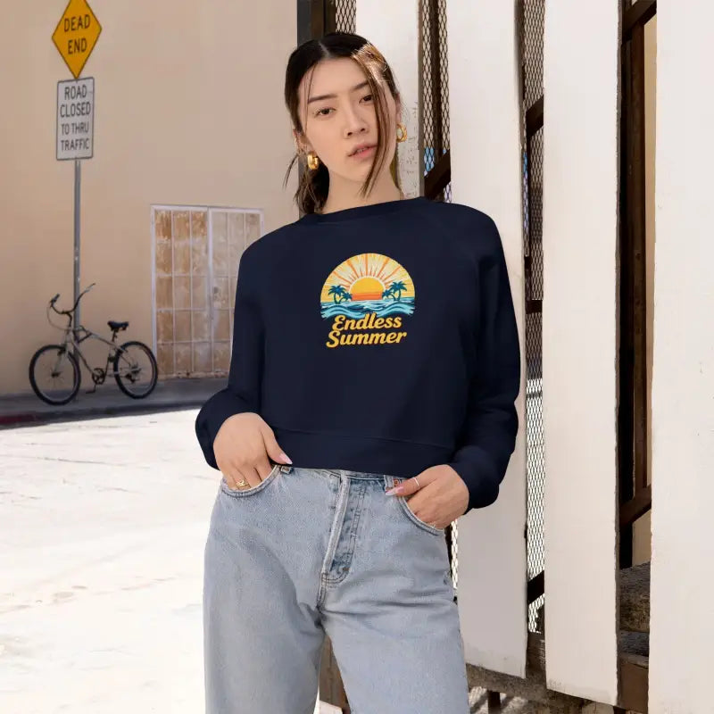 Ocean State Styles Sweatshirt Women Endless Summer Cropped