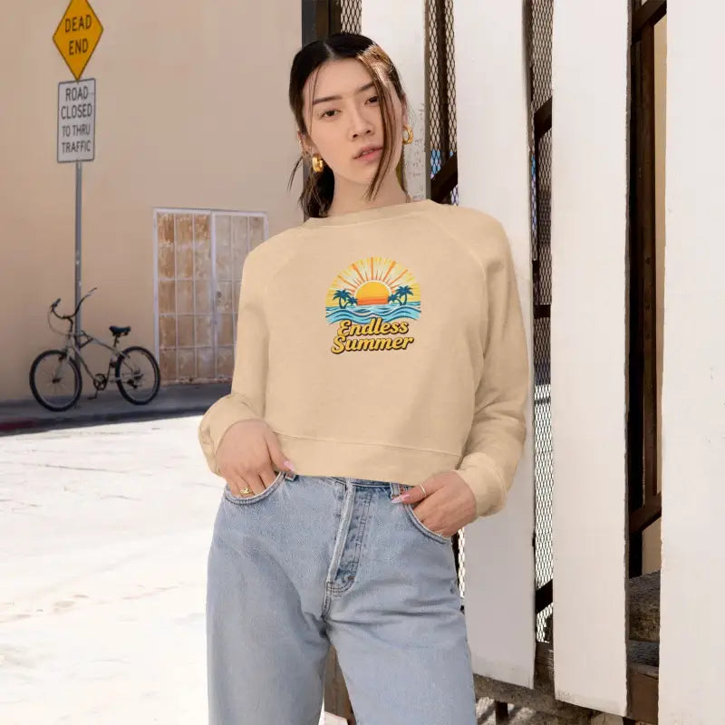 Ocean State Styles Sweatshirt Women Endless Summer Cropped