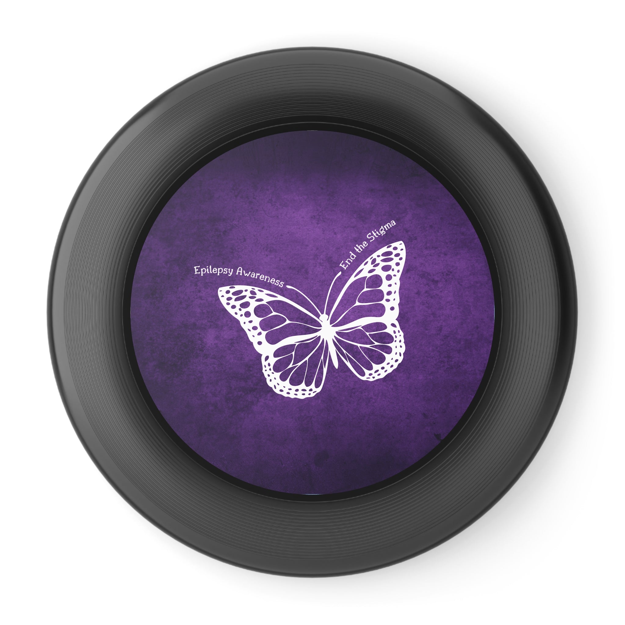 Epilepsy Awareness Flying Disc - End the Stigma Butterfly Design