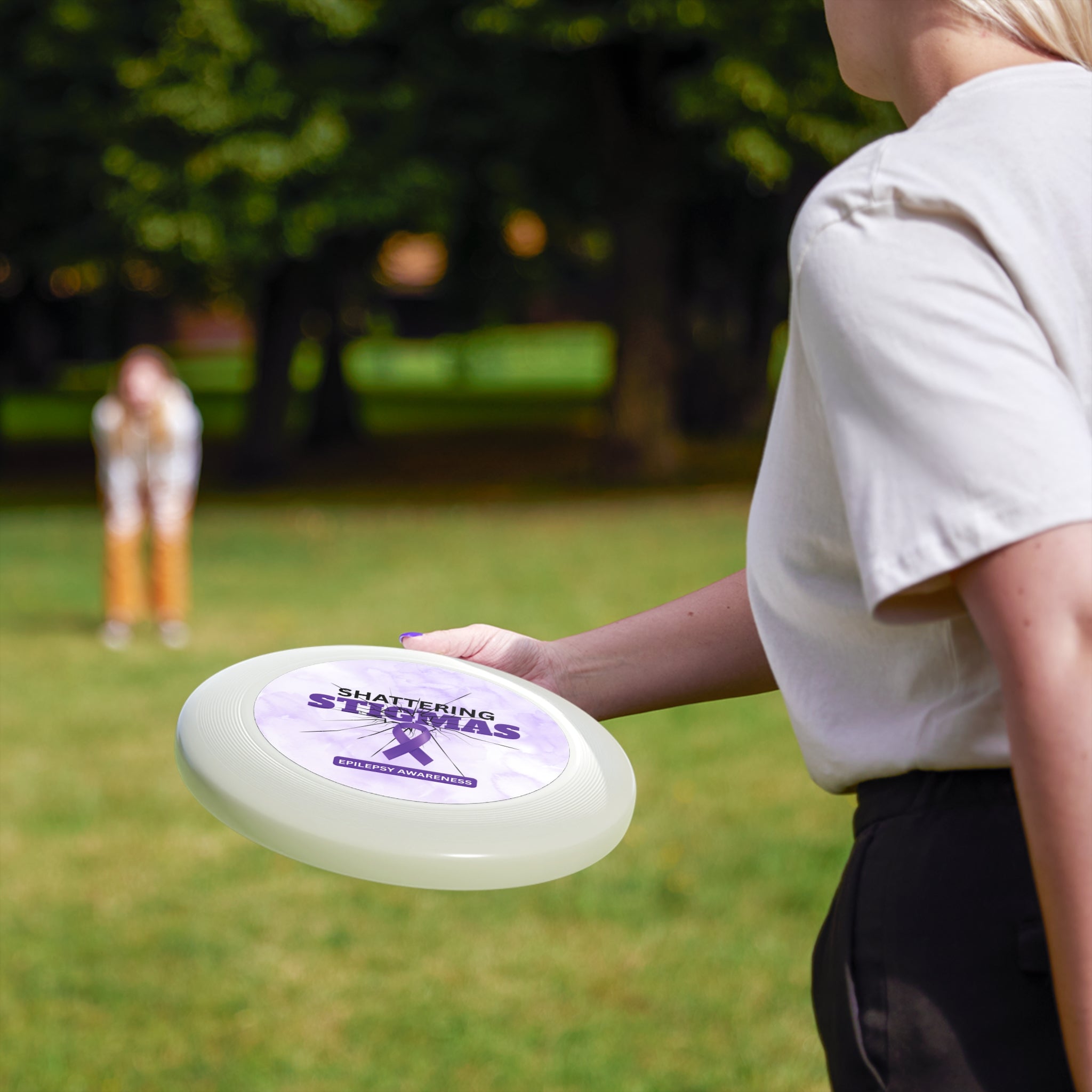 Epilepsy Awareness Flying Disc - Shattering Stigmas Design