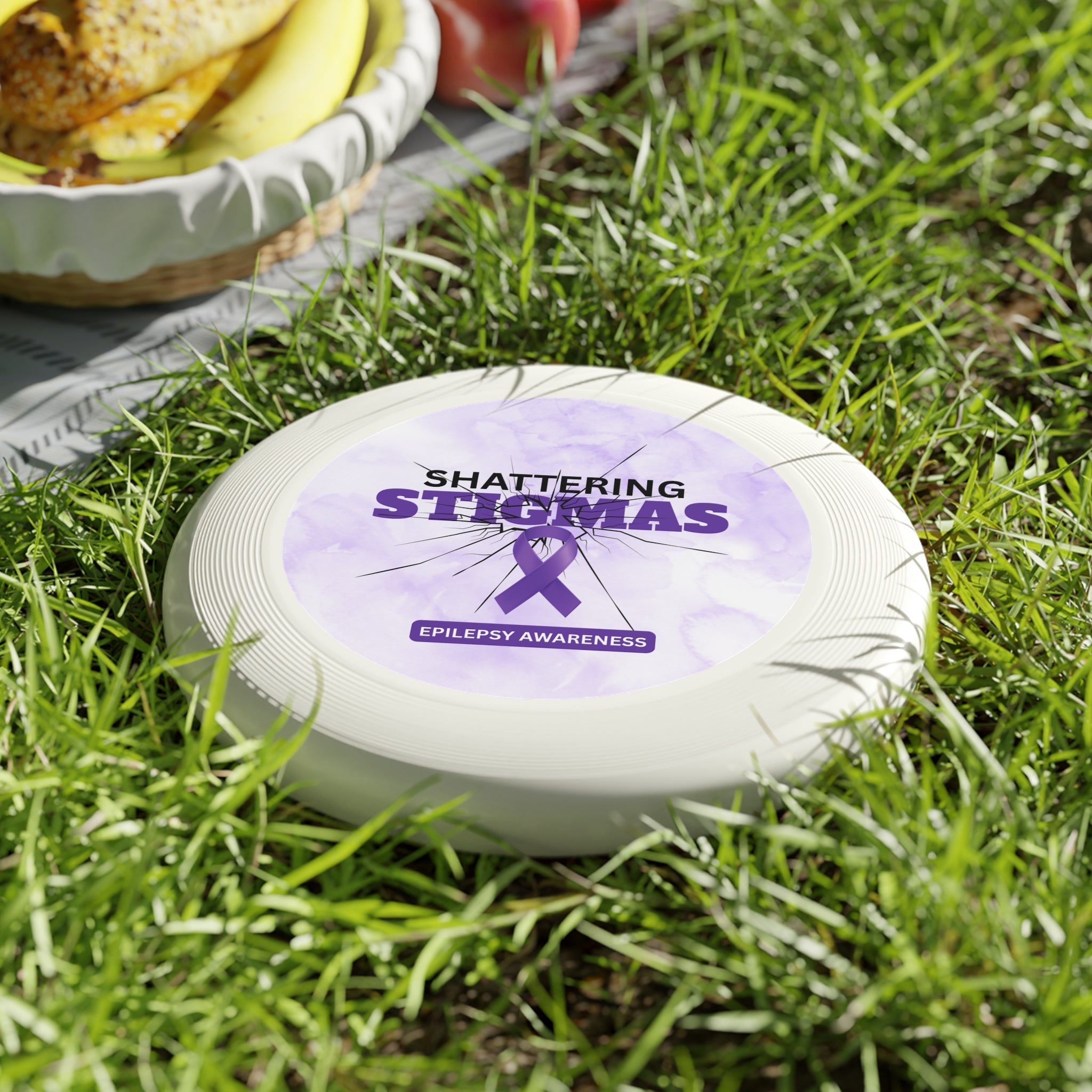 Epilepsy Awareness Flying Disc - Shattering Stigmas Design