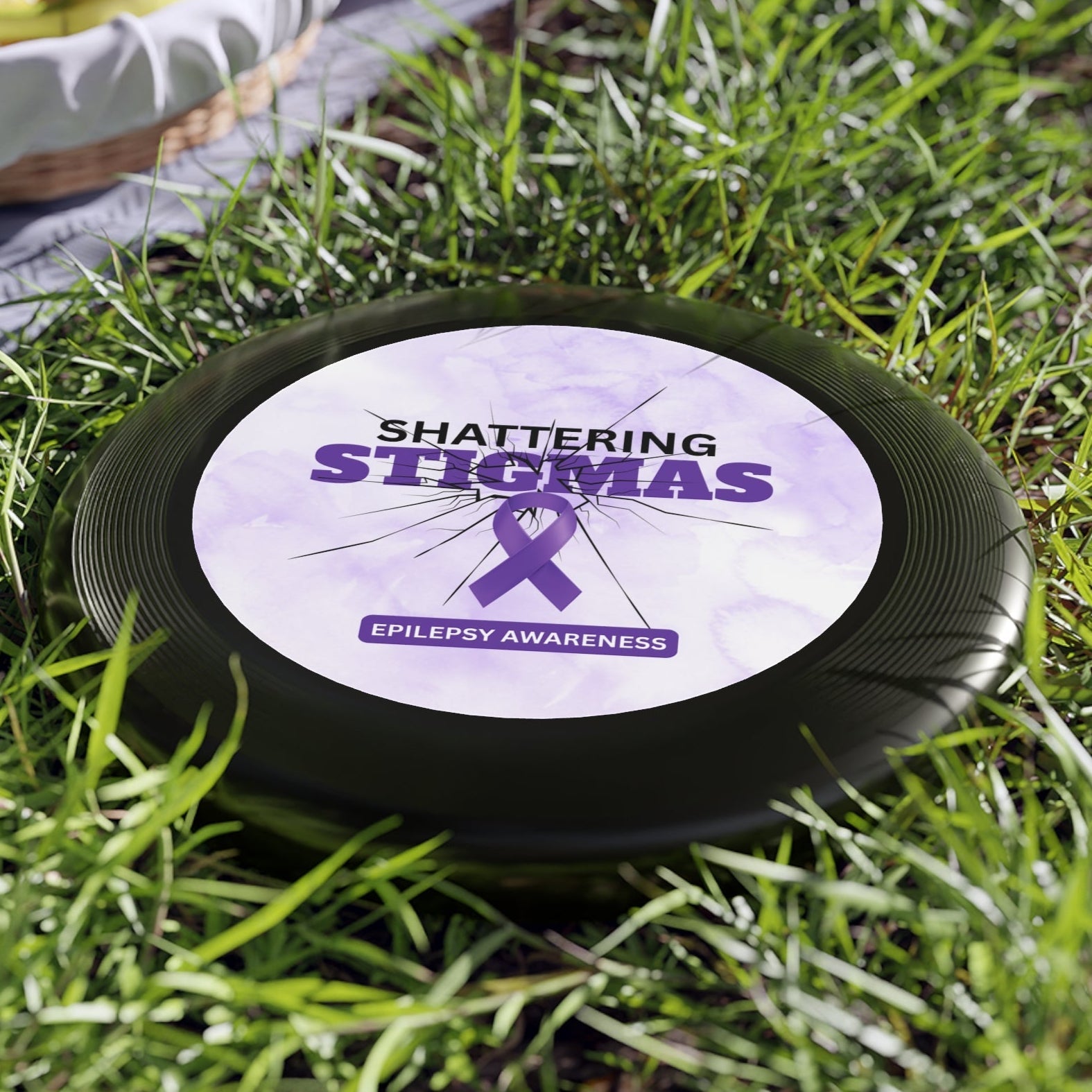 Epilepsy Awareness Flying Disc - Shattering Stigmas Design