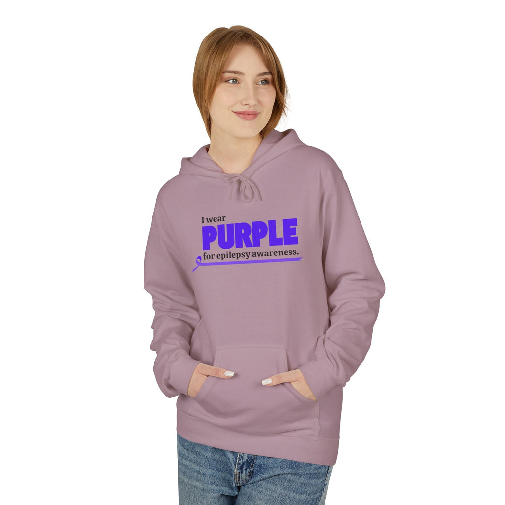 Wear Purple for Awareness Fleece Hoodie