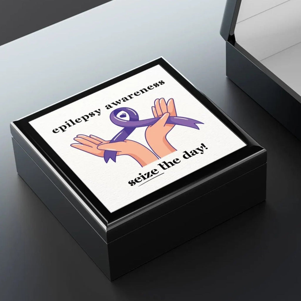 Epilepsy Awareness Jewelry Box - Seize the Day Epilepsy Jewelry Box