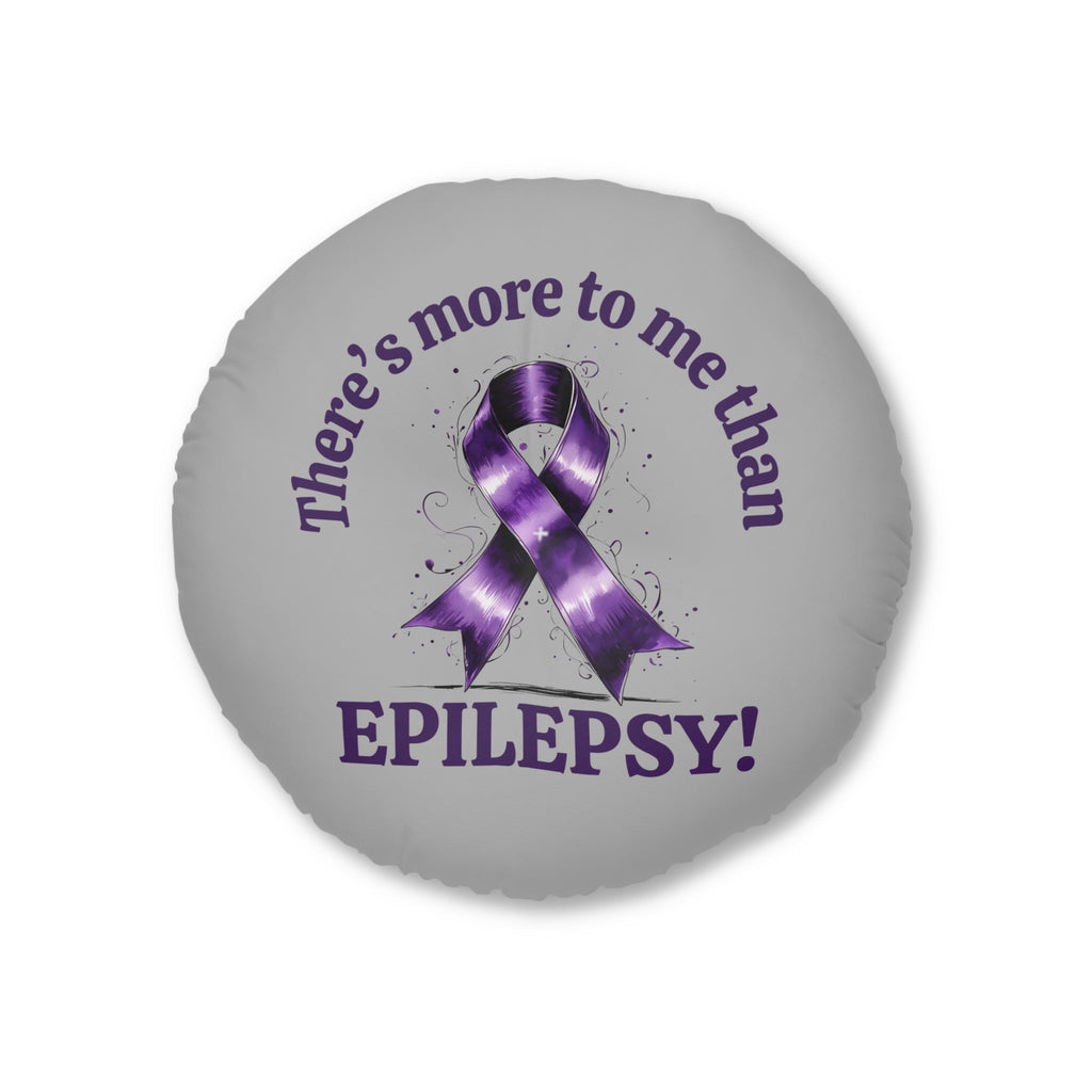 Epilepsy Awareness Round Tufted Floor Pillow