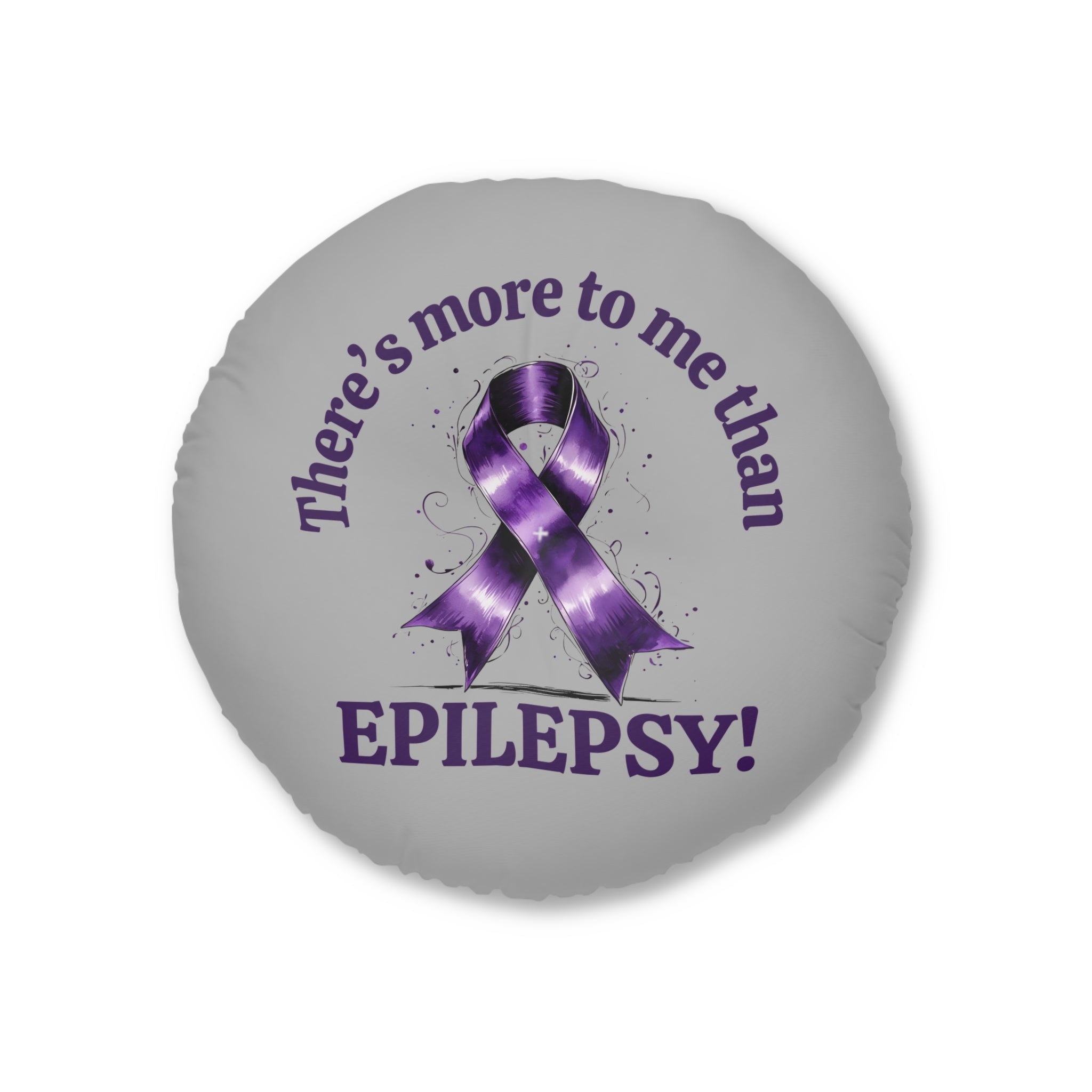 Epilepsy Awareness Round Tufted Floor Pillow