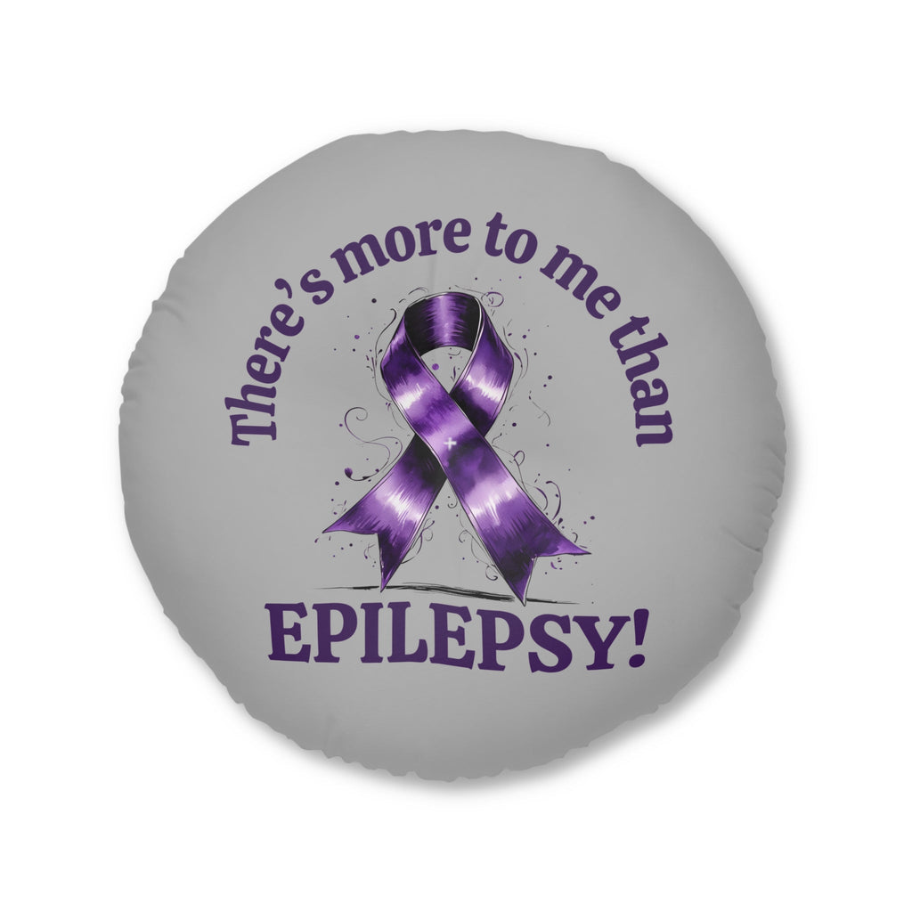 Epilepsy Awareness Round Tufted Floor Pillow