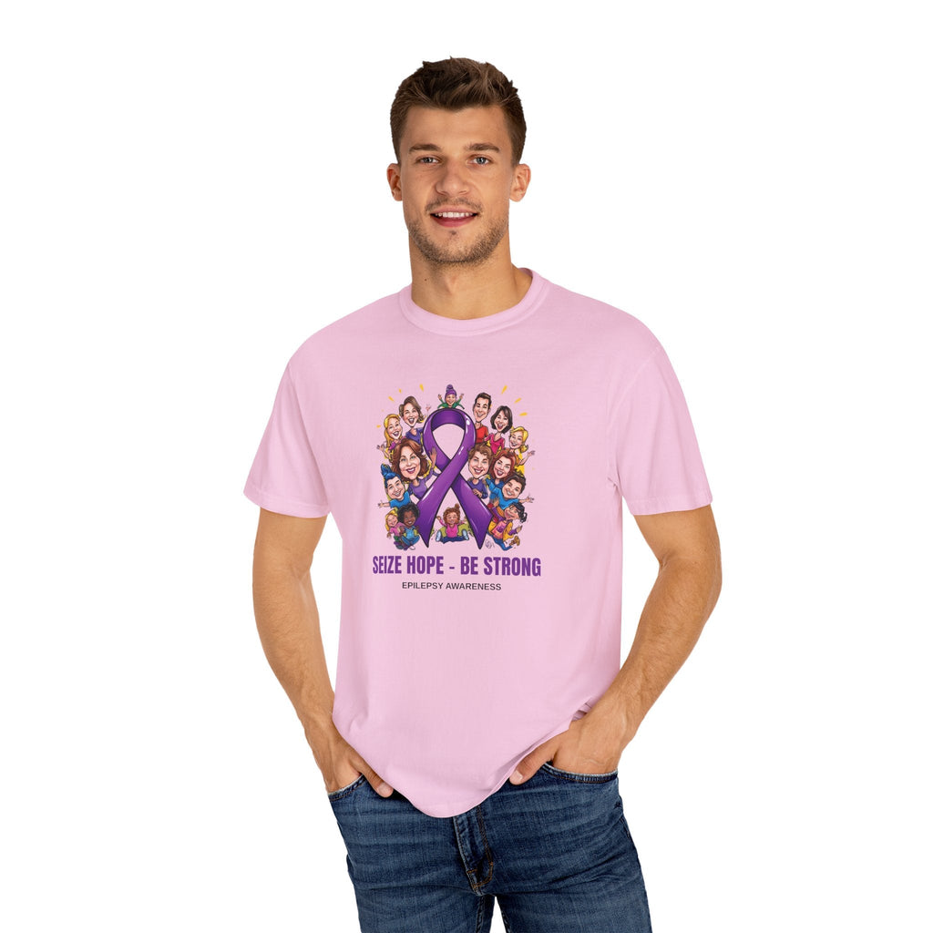 Epilepsy Awareness Unisex Garment-Dyed T-Shirt - Seize Hope, Be Strong