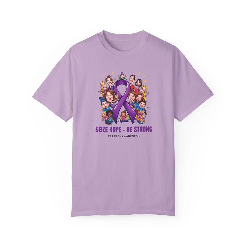Epilepsy Awareness Unisex Garment-Dyed T-Shirt - Seize Hope, Be Strong