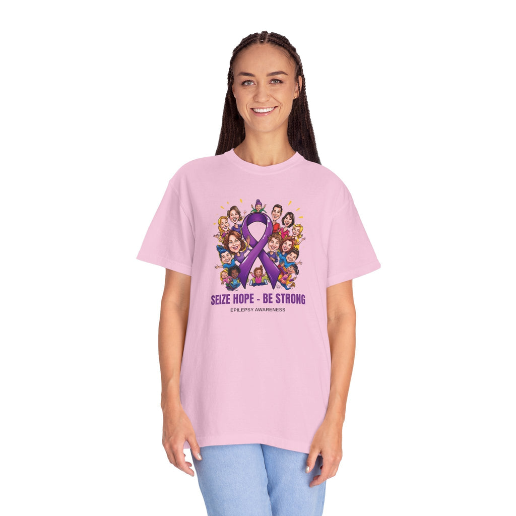 Epilepsy Awareness Unisex Garment-Dyed T-Shirt - Seize Hope, Be Strong
