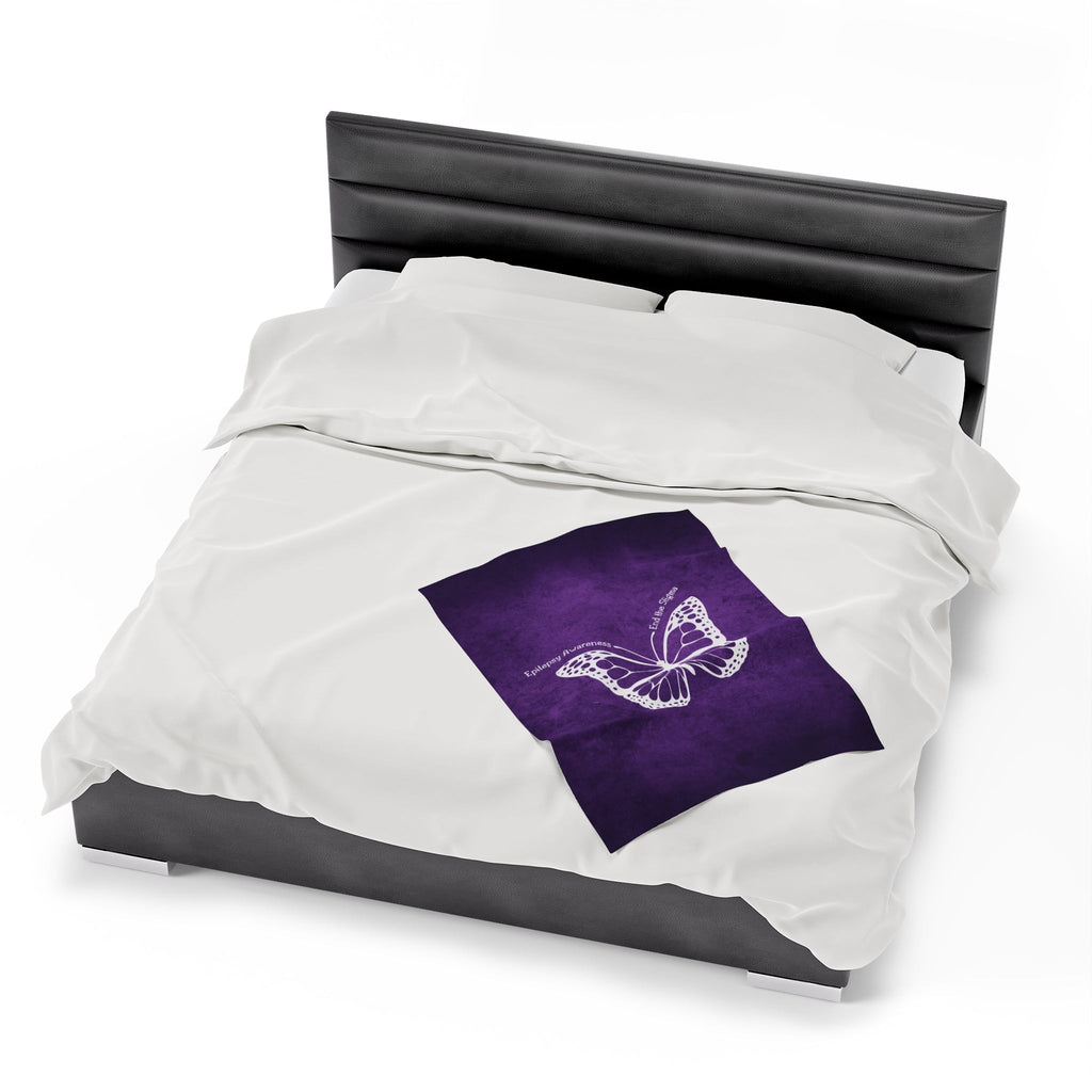 Epilepsy Awareness Velvet Blanket - End the Stigma