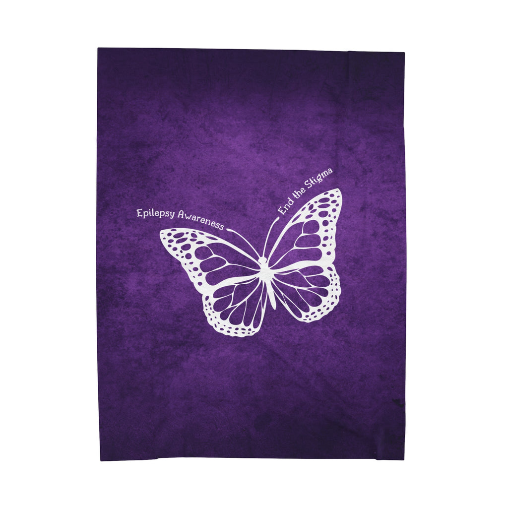 Epilepsy Awareness Velvet Blanket - End the Stigma