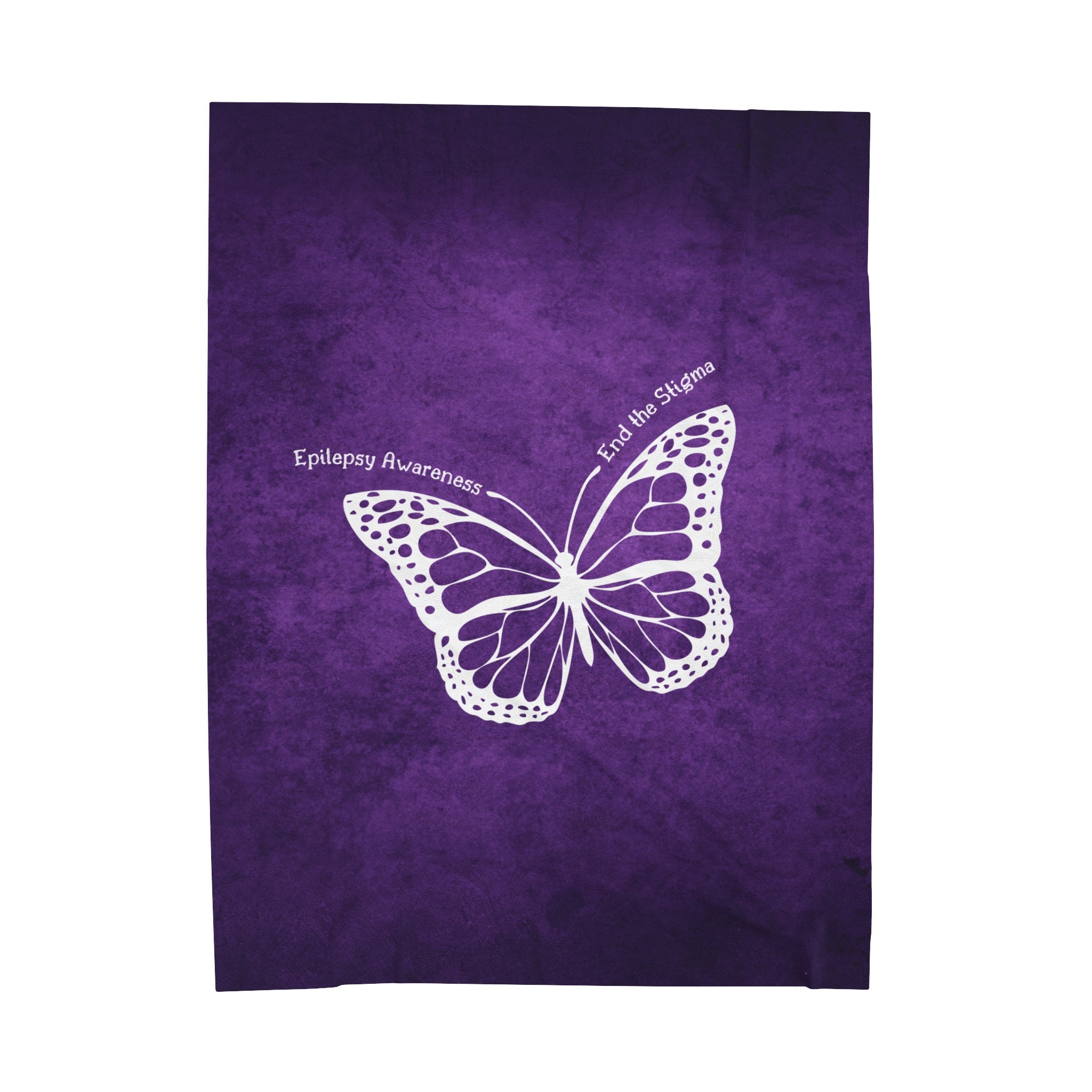 Epilepsy Awareness Velvet Blanket - End the Stigma