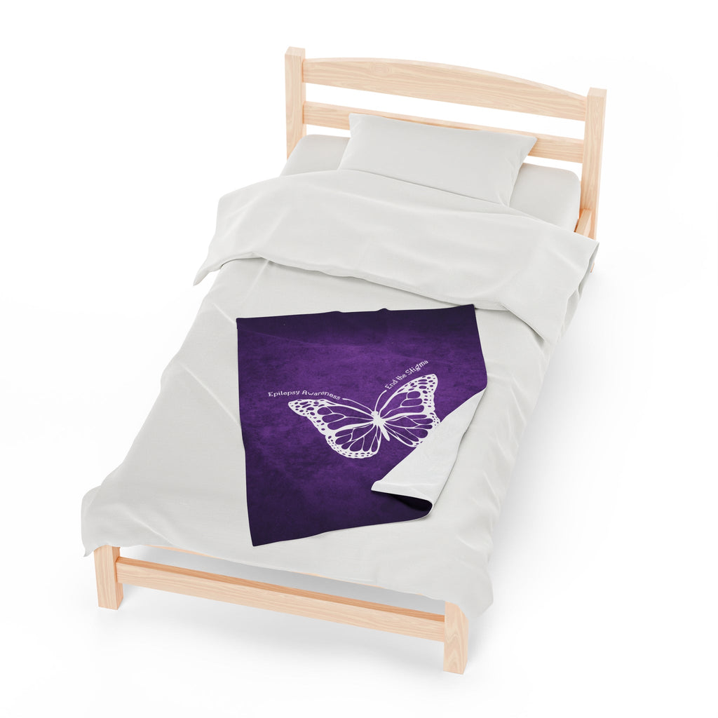 Epilepsy Awareness Velvet Blanket - End the Stigma