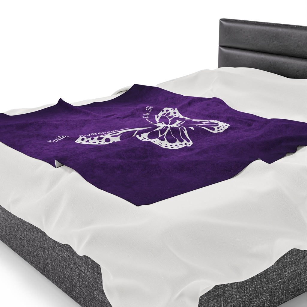 Epilepsy Awareness Velvet Blanket - End the Stigma