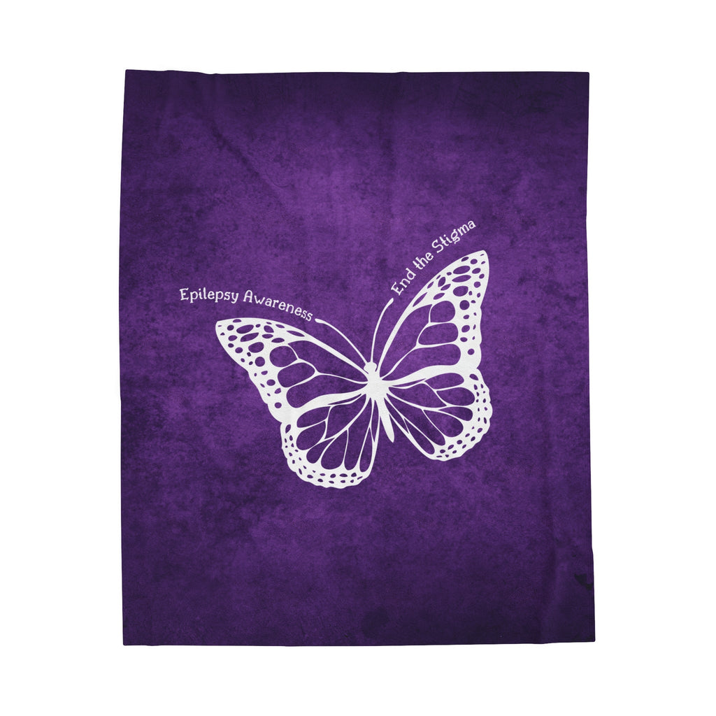 Epilepsy Awareness Velvet Blanket - End the Stigma