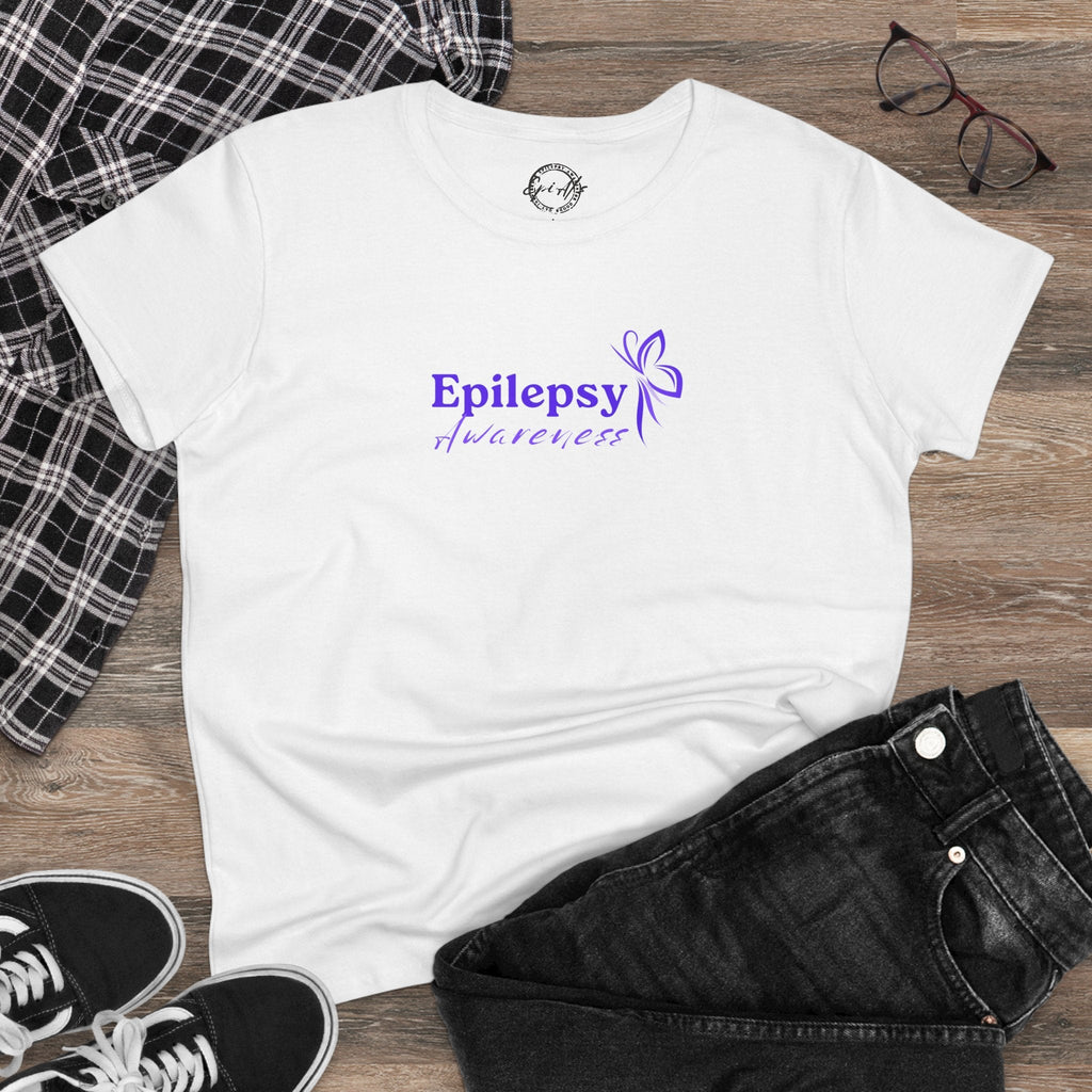 Women's Purple Ribbon Epilepsy Awareness T-Shirt - Show Your Support