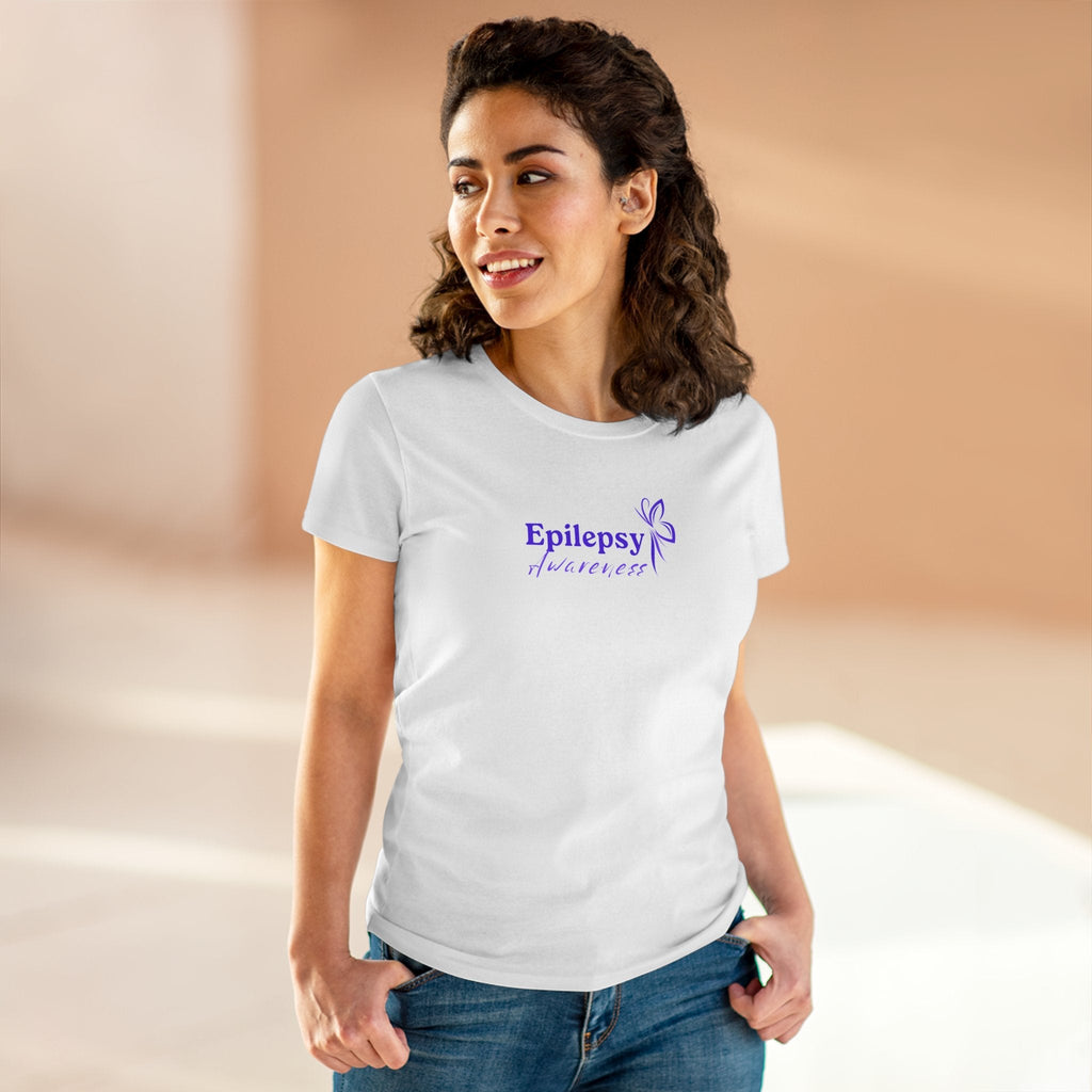 Women's Purple Ribbon Epilepsy Awareness T-Shirt - Show Your Support