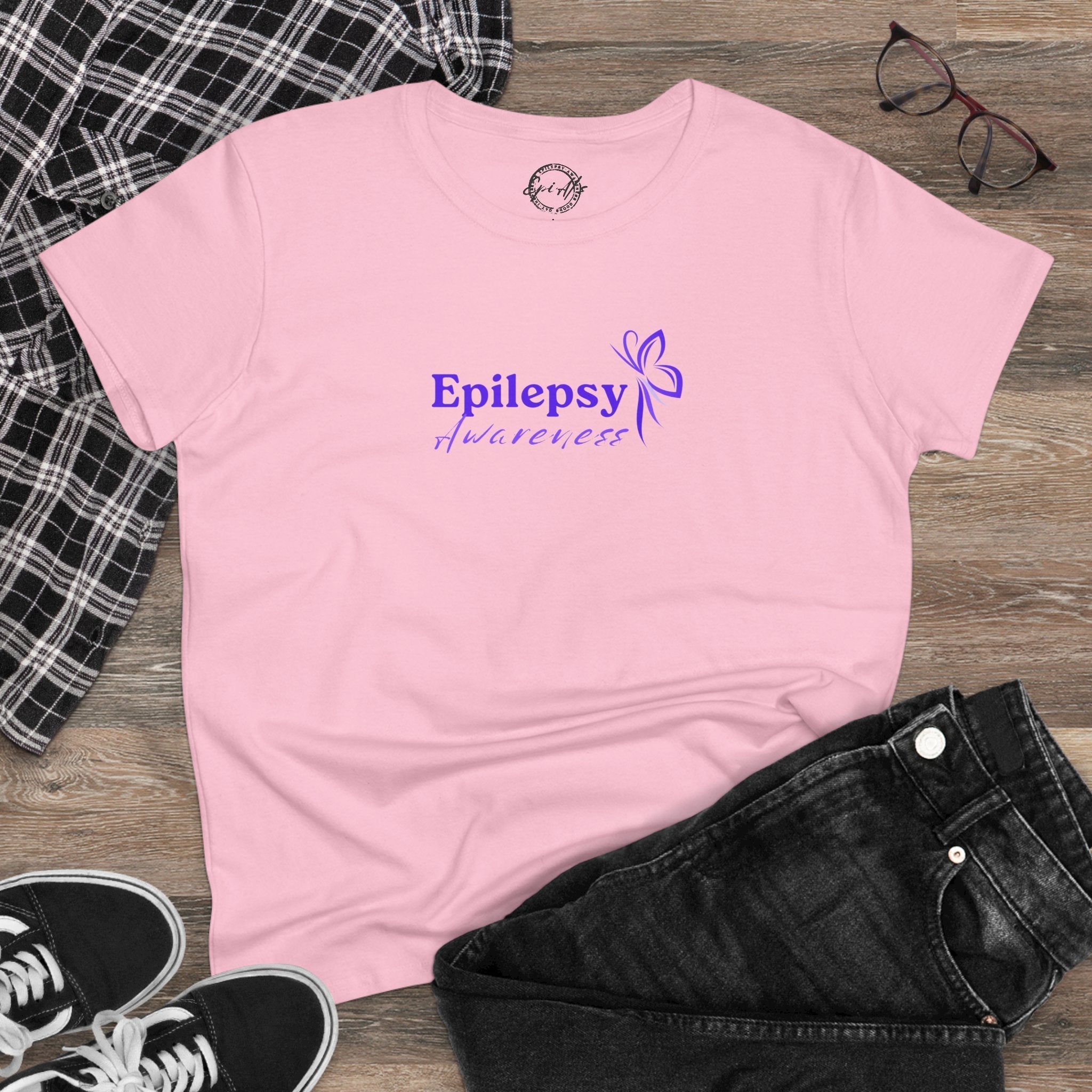 Women's Purple Ribbon Epilepsy Awareness T-Shirt - Show Your Support