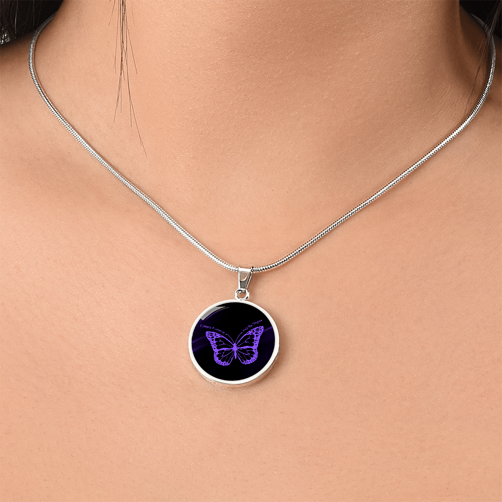 Epilepsy Butterfly Necklace