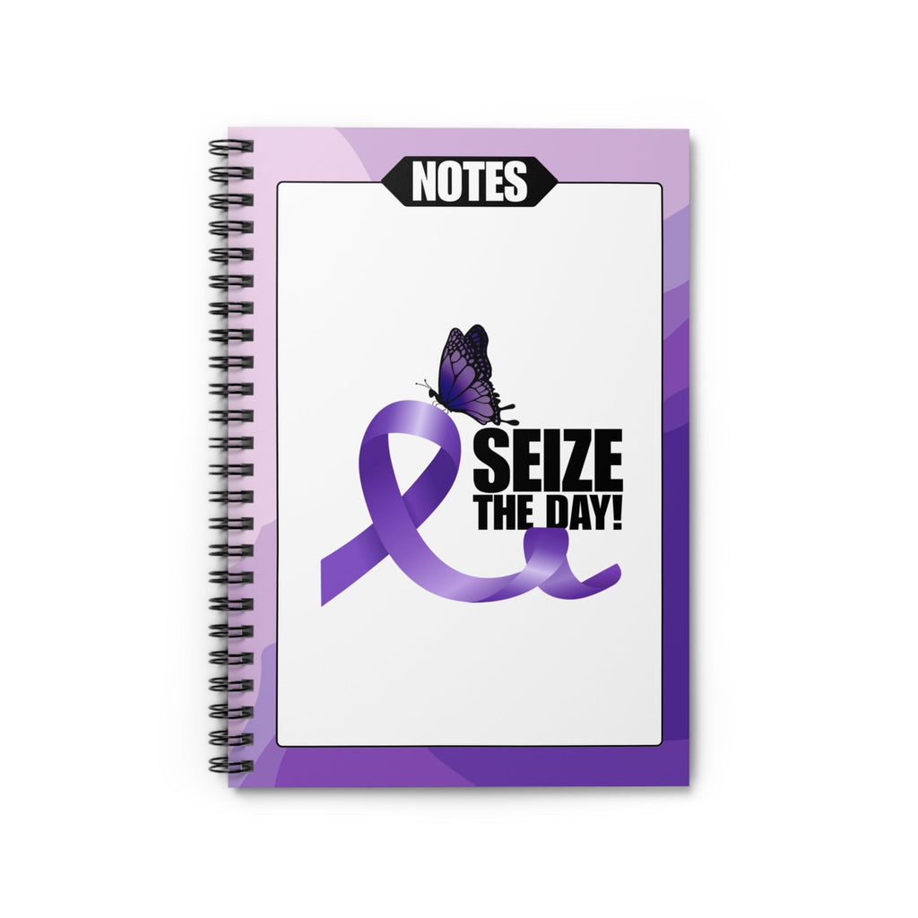 Epilepsy Butterfly Spiral Ruled-Lined Notebook