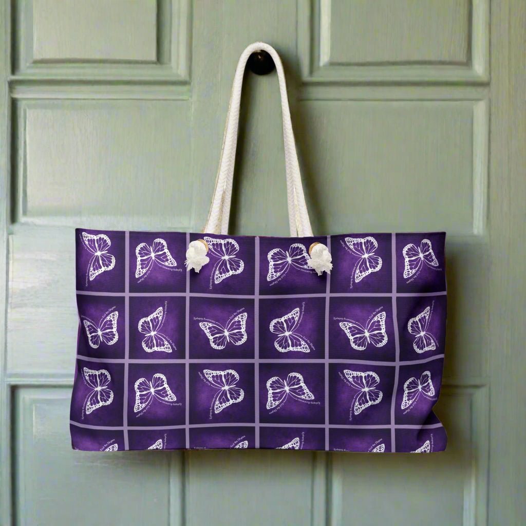Epilepsy Butterfly Weekender Bag