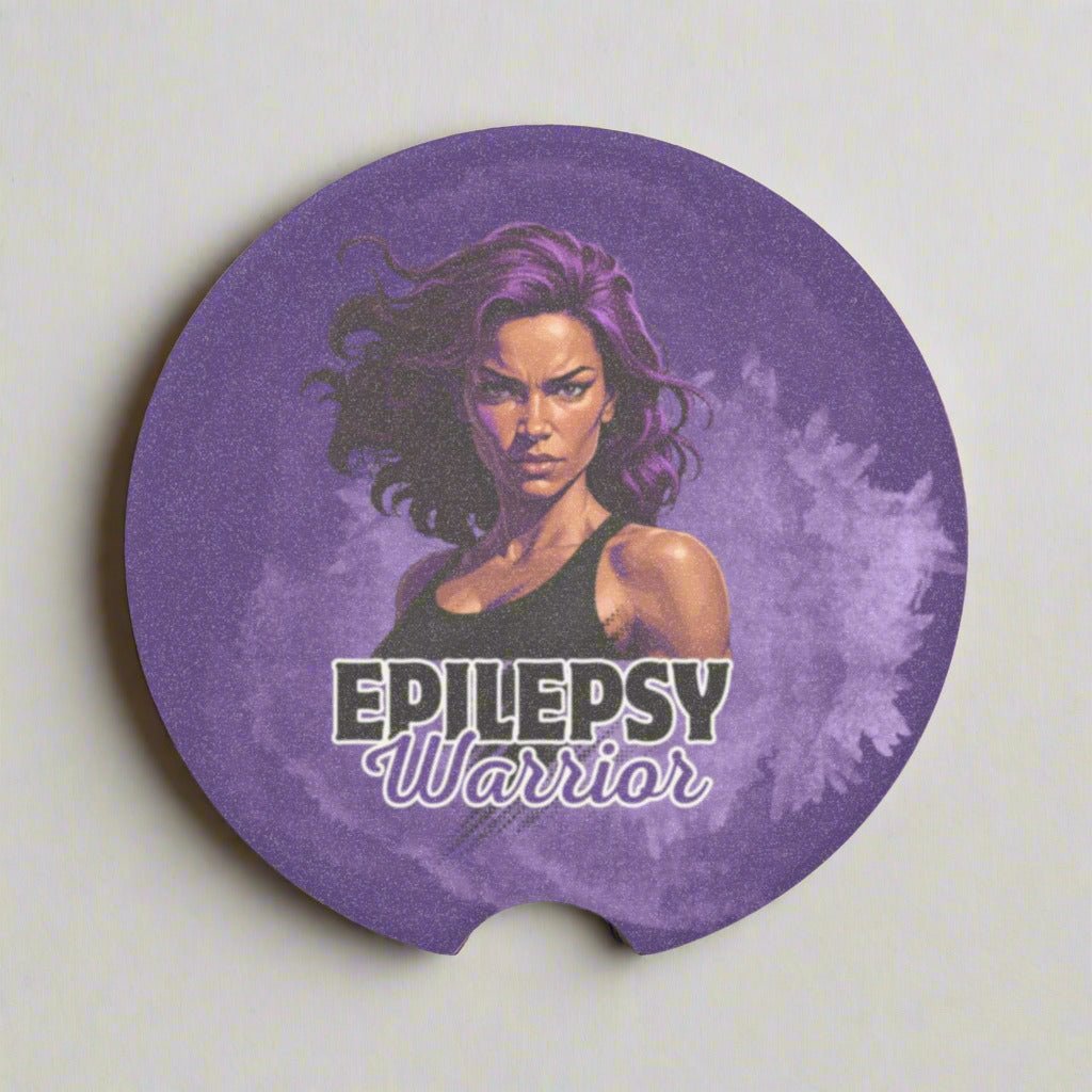 Epilepsy Warrior Soapstone Car Coaster